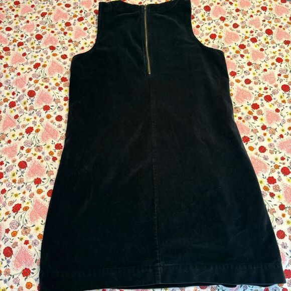 Marine Layer Cizon Velvet Shift Dress in Graphite - Picture 6 of 9